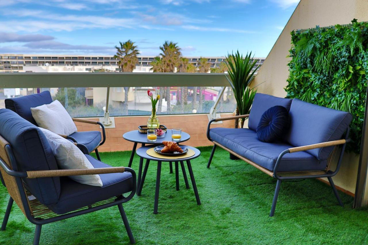 'Cap Confession' - Naturiste - Sea View - Beach - Parking -Air Conditionaire Agde Zewnętrze zdjęcie
